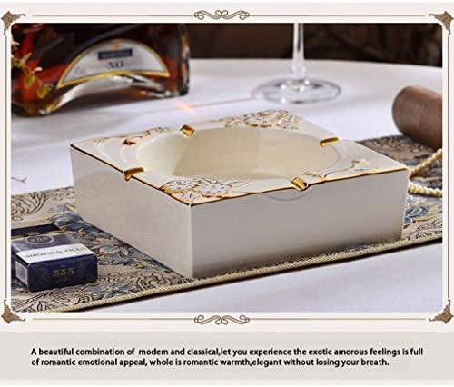 MZXUN гроздобер керамички пепелник саѓи кутија компатибилна со хотелска дневна соба