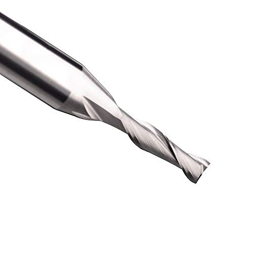 Ruhi U2110 2 Flutes Up Cut CNC Spiral Router Bit Solid Carbide со 1/8 x 1/2 x 1/4 x 2 Shank 1/4