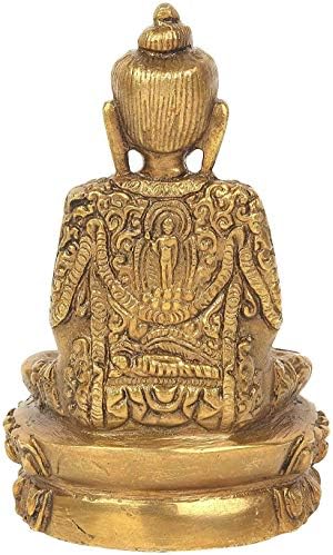 Намас месинг благослов антички Буда статуи за домашни украси канцелариски биро дневна соба градинарски декоративен идол подарок шоу 5