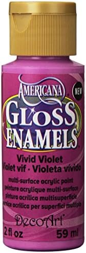 Desoart Americana Gloss Enamels боја, 2-унца, живописно виолетово