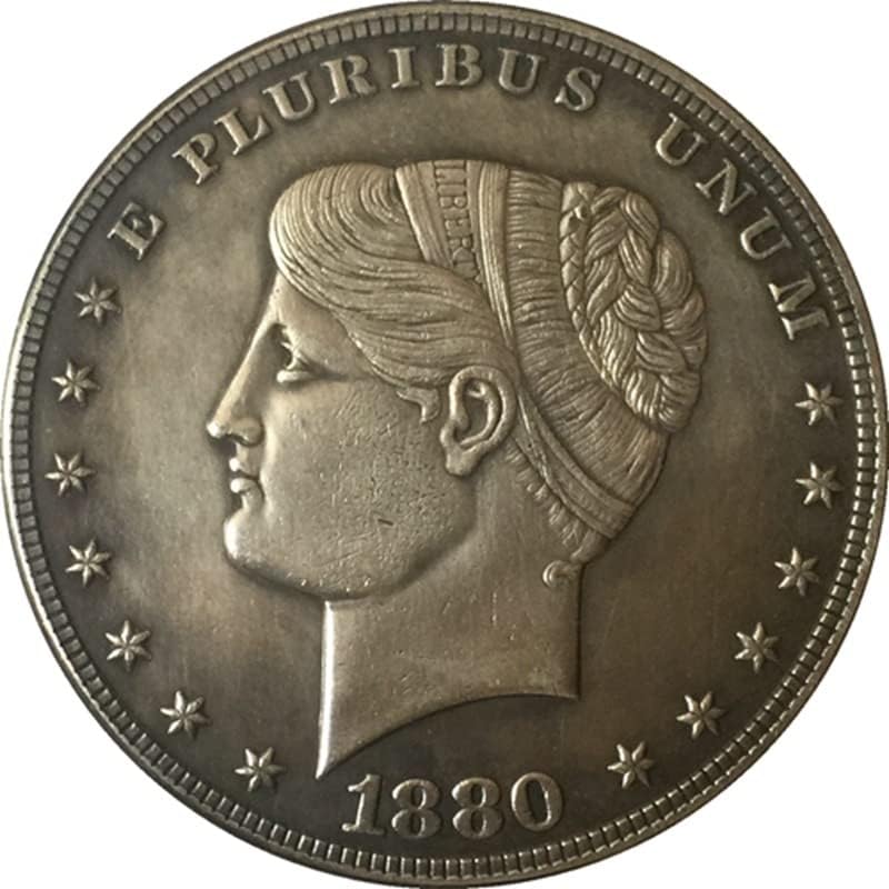 1880 Американски Комеморативни Монети Монета Бакар Сребро Позлатени Антички Сребрен Долар Странски Комеморативни Монети Монети Занаети