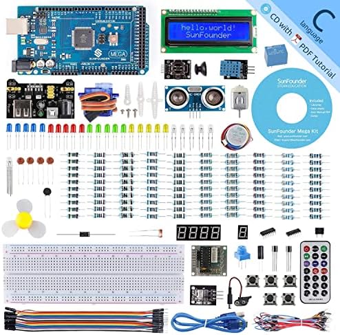 Sunfounder 2560 R3 Project Super Starter комплет со 2560 контролорски табла и табла за контролор R3