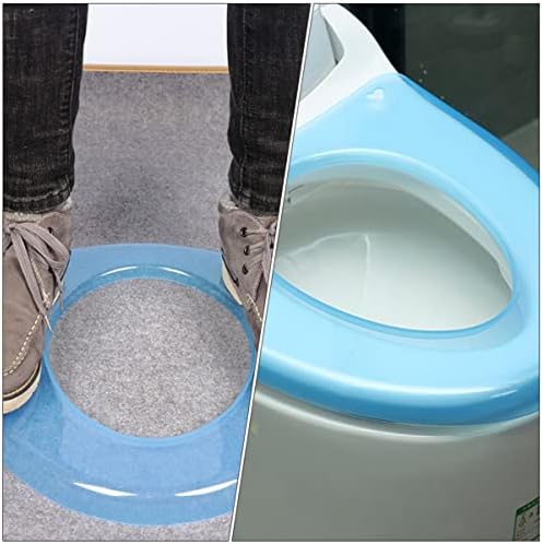 Angoily 2 парчиња опфаќа тоалет за подлога за сини гел заштитници за бебиња Универзални додатоци за дишење на влошки патувања