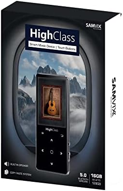 Samvix Highclass 16 GB Kosher MP3 плеер со копчиња за допир, вграден звучник - Гласовно снимање - Систем за копирање/залепување