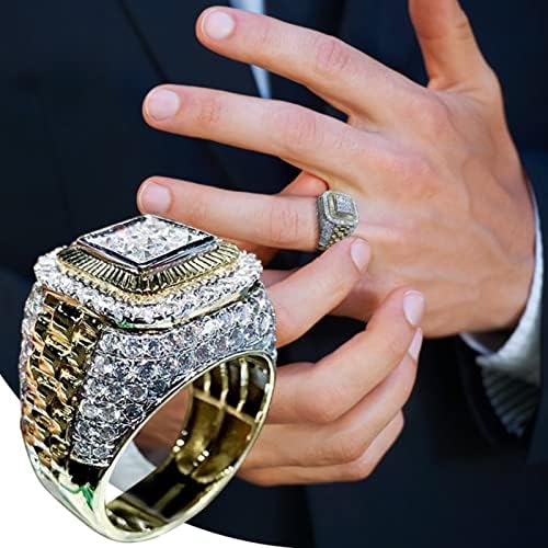 2023 Нова дијамант голема форма дијамантски прстен голем прстен прстен прстен прстен гроздобер рингдиамонд прстен дијамантски прстен пенливи прстени