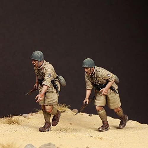 1/35 смола фигура Војник модел на војната Втората светска војна во Северна Африканска смола од смола // ot5-6