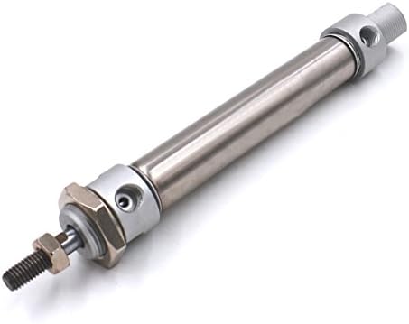Air Cylinder Baomain Air Cylinder MA16 × 75 5/8 16mm носат 75мм мозочен удар единечен шипка со двојно дејство од не'рѓосувачки челик мини пневматски