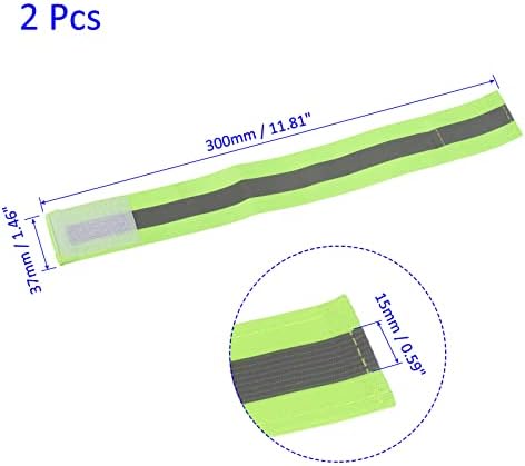 M METERXITION 2 PACK рефлексивни ленти - лента за лента за безбедност на рефлекторот, широка со голема видливост широка лесна опрема, нанесете