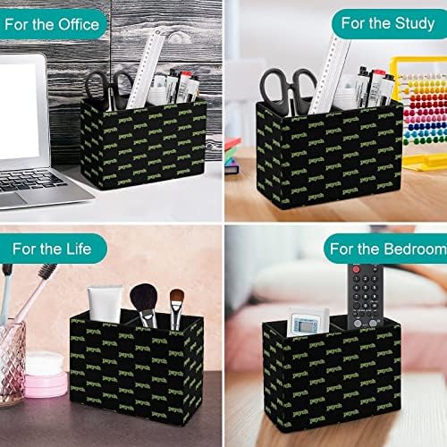 Психон дизајн ПУ кожен пенкало Купче за молив држач за куќи за куќиште на кутија за контејнери за канцелариски материјал за домашна канцеларија