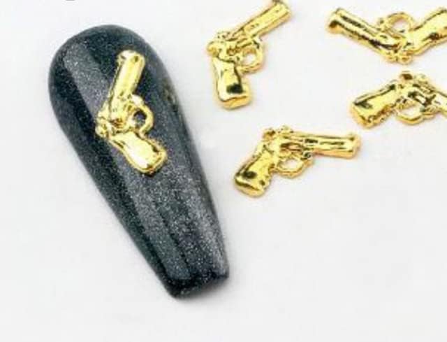 3Д злато/сребрена змија привлечност за нокти Метални легури за змија украси за нокти Арт Риџонс Маникир накит за додатоци за луксузни додатоци за DIY -))
