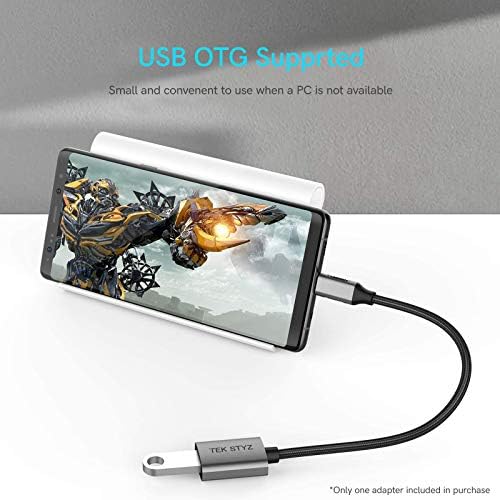 TEK Styz USB-C USB 3.0 адаптер компатибилен со вашиот Nokia C21 Plus OTG Type-C/PD машки USB 3.0 женски конвертор.
