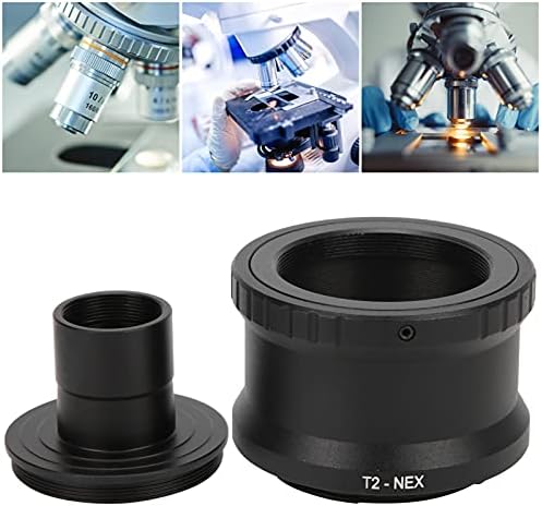 Yyoyy 23.2 mm микроскоп t монтирање на цевката за продолжување T2 монтиран прстен за адаптер за Sony E Mount SLR камера, може да се одвои и