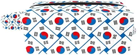 Висечка Патничка Тоалетна Торба, Пренослив Организатор На Шминка, Козметички Држач За Комплет Четки, Корејско Национално Знаме