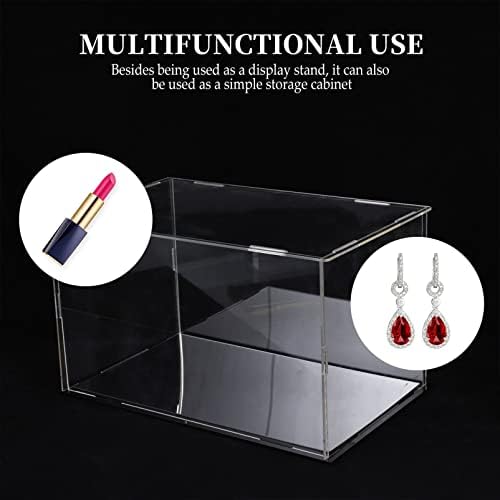 Doitool Football Display Case 2pcs чевли за чевли за проследување на про transparentирна основа, база на база, стенд -фигури колекционерски