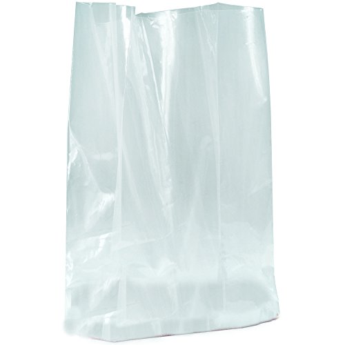 Aviditi 9 x 6 x 18 Gusseted поли -торби, 1 мил, чист отворен врв со проширувачки страни за делови за пакување, храна и материјали,