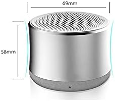 Луко безжичен Bluetooth звучник субвуфер 3Д динамичен метален автомобил, преносен мини звучник, музички плеер за картички, aux