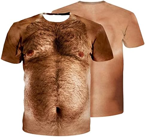 Мускули вклопуваат маички за мажи 3Д мускулести маж печати летни врвови фитнес тркалезна маица маица тенок вклопуваат кратки ракави маица маица