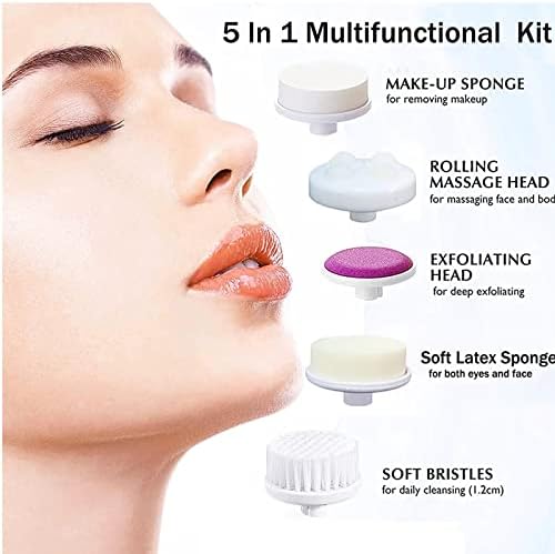 NPKGVIA Мултифункционално средство за чистење на лицето чистење на лицето Електрично масирање на лицето за фризерски инструменти за пори чистачка четка за лице