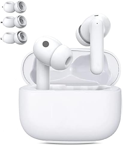 Liauekay Безжична Слушалка Bluetooth 5.2 Во Уво Безжични Слушалки 3D Стерео Bluetooth Слушалки СО Полнење Случај Скокачки прозорци Автоматско Спарување Bluetooth Слушалки за iPhone/Airpod p