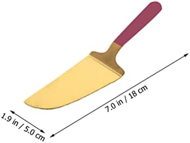 Алатки за хемотон скара од не'рѓосувачки челик, шпатула со рамна прибор за пита, секач за торта, пица курва десерт, чистано сирење,