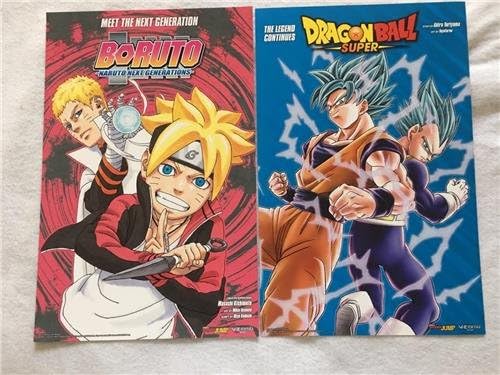 Dragon Ball Super/Boruto 11 X17 D/S оригинален промо за постери за постери за манга 2017