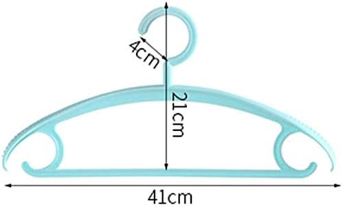 Haoktsb закачалки Едноставно пакување од 20 цврсти бои пластични палто закачалки со дополнително широко рамо за џемпери за палта за возрасни