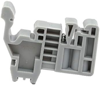 X-DREE 10pcs 35MM Din Железнички Монтирање Поддршка Прицврстување Терминал Блок (Bloque de терминали de fijacién de soporte de guia de montaje