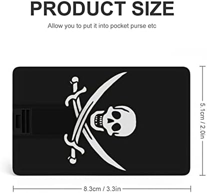 Пиратски Знаме Дуксери Череп Дуксери Черепи Зборови УСБ Флеш Диск Персонализирана Кредитна Картичка Диск Меморија Стап USB Клучни Подароци