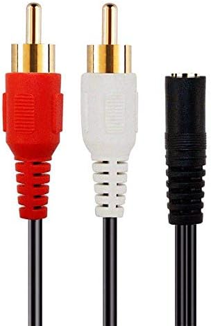 12 Пакет 2 x RCA Машки, 1 x 3.5 mm Стерео Женски, Y-Кабел 6 Инчен, CNE614137