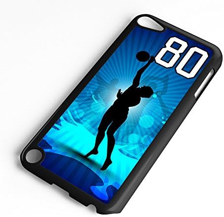 Случајот со iPod Touch одговара на 6 -та генерација или 5 -та генерација кошарка #3000 Изберете кој било играч Jerseyерси број 1 во црна пластична прилагодлива од Tyd Designs