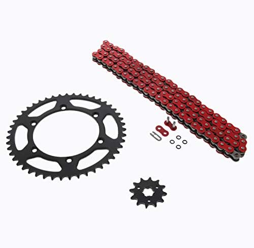 Kawasaki KX125 125 Red O Ring Line and Sprocket Black 12/47 110L