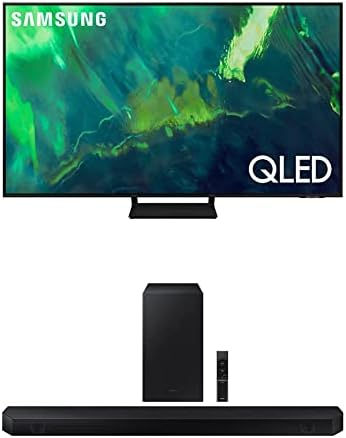 Samsung 75-инчен класа QLED Q70A серија-4K UHD Quantum HDR паметен телевизор со вграден Alexa вграден W/HW-Q800B 5.1.2 CH Soundbar W/Dolby