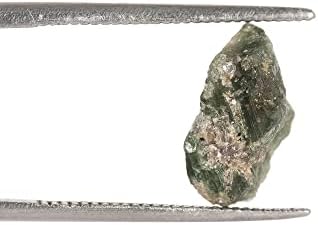 GemHub Природно сурово зелено турмалин груб лековит кристал 2,30 ct. Скапоцен камен за повеќекратни намени